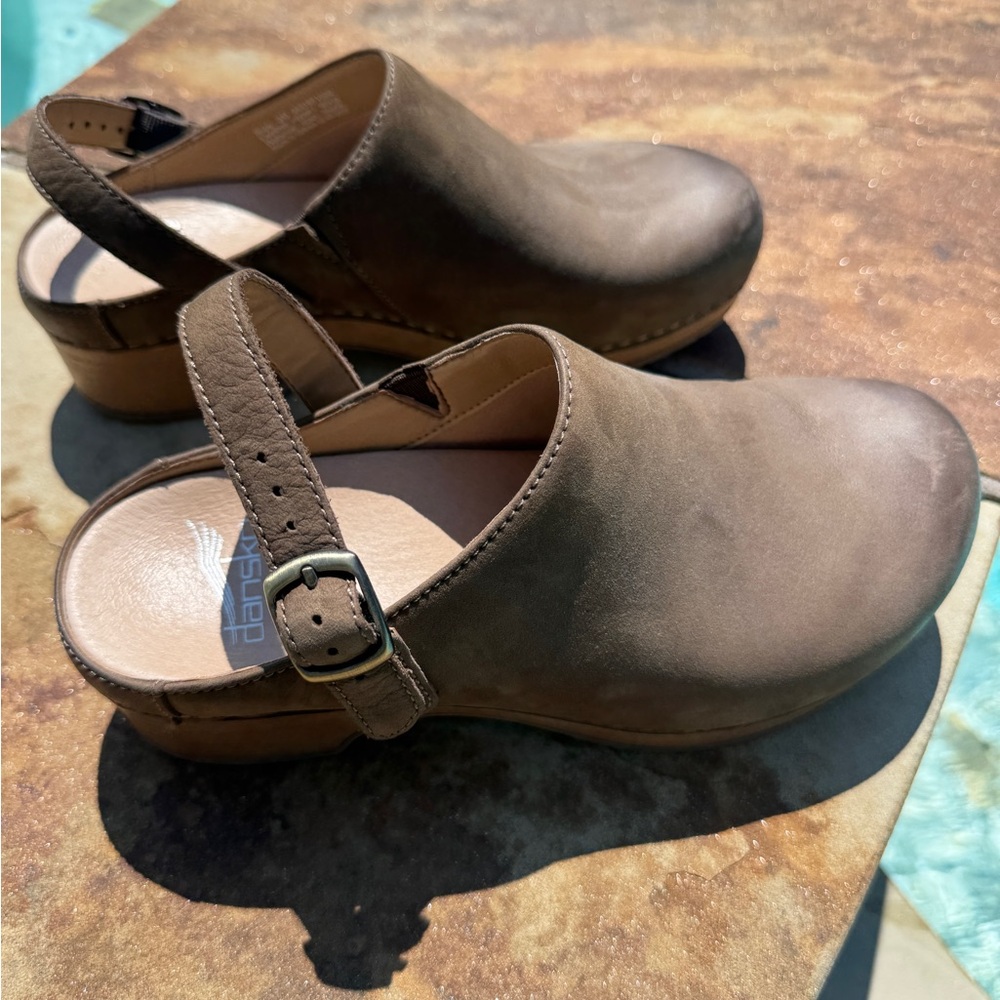 Dansko Berry Burnished Nubuck Mule